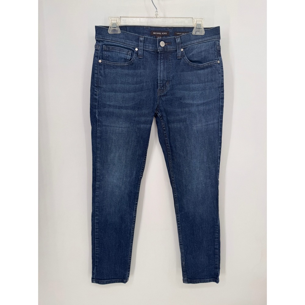 Michael Kors Jeans Mens 30/30 Dark Blue EUC Parker Slim Fit Stretch Denim